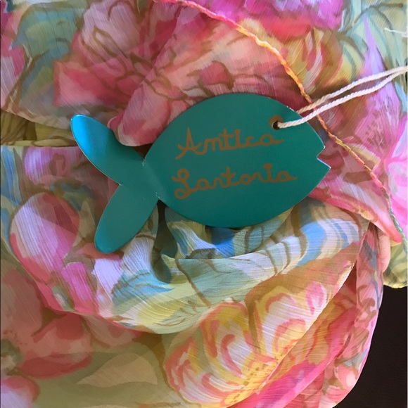 ❤️Italian Floral printed scarf - Picture 4 of 4